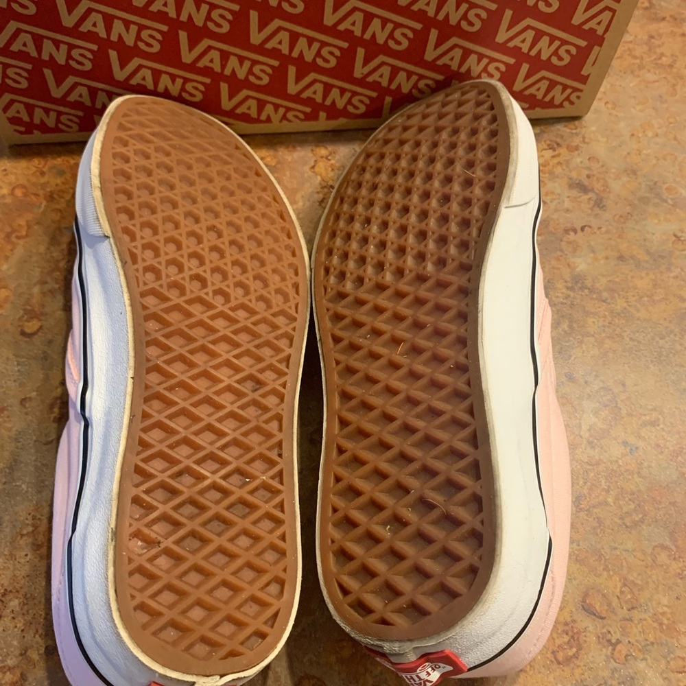 Classic Vans Pink Slip-On Shoes - Picture 4 of 5